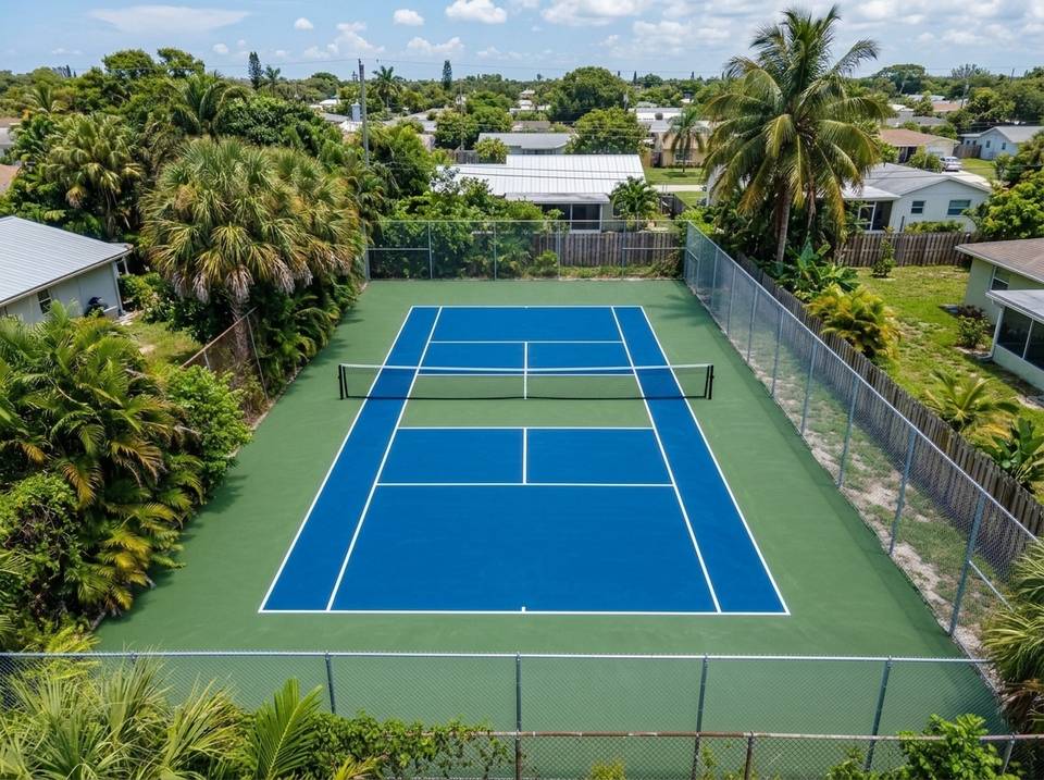 After Pickleball Court Conversion
