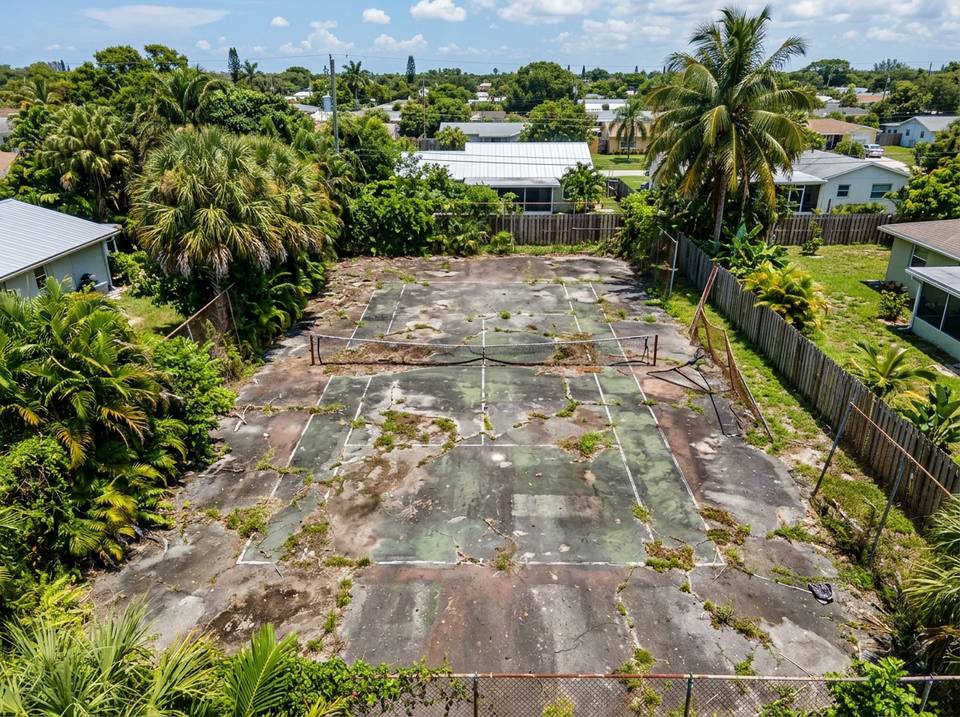 Before Tennis Court Conversion